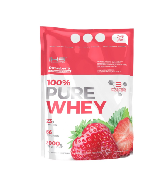 Сывороточный протеин IHS Pure Whey, 2000г, клубника