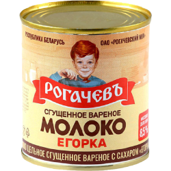 Ва­ре­ное сгу­щен­ное молоко «Ро­га­чевъ» Егорка, с са­ха­ром, 8.5%, 360 г