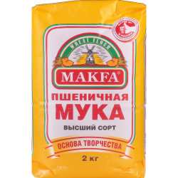 Мука пше­нич­ная «Makfa» хле­бо­пе­кар­ная, 2 кг