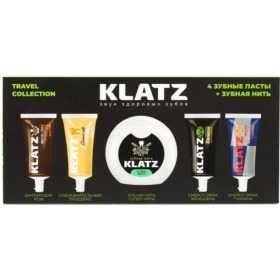 Набор зубных паст «Klatz» Travel collection 4х20 мл, + зубная нить 65 м, 332237