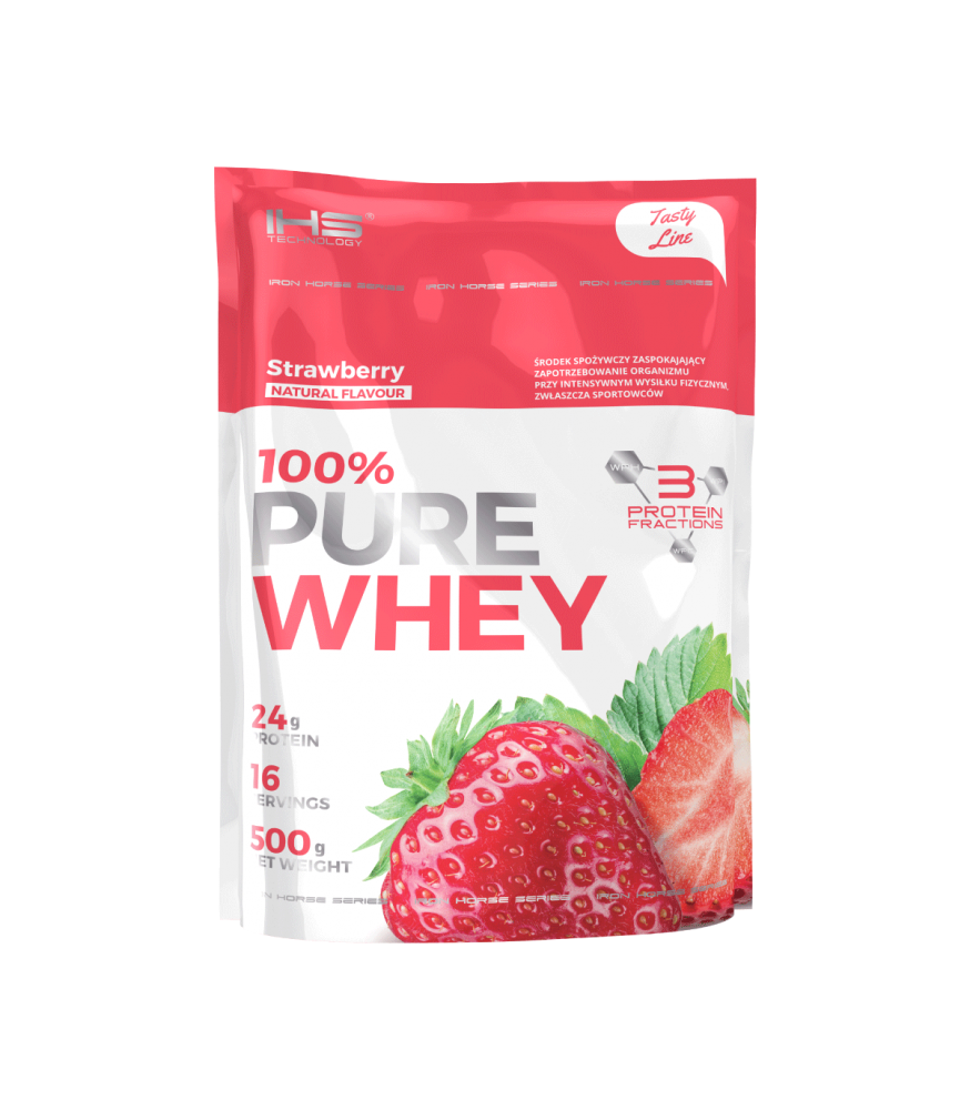 Сывороточный протеин IHS Pure Whey, 500г, клубника