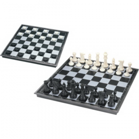 Шах­ма­ты + шашки с доской.