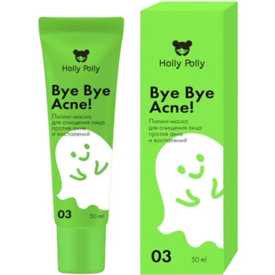 Пилинг-маска для лица «Holly Polly» Bye Bye Acne! очищающая, 331858, 50 мл