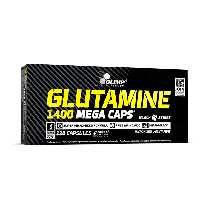 Аминокислота L-Глютамин Olimp Glutamine 1400 Mega Caps, 120 капсул