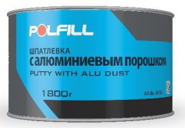 Шпатлевка с алюминиевым порошком ALU 0.5 кг POLFILL