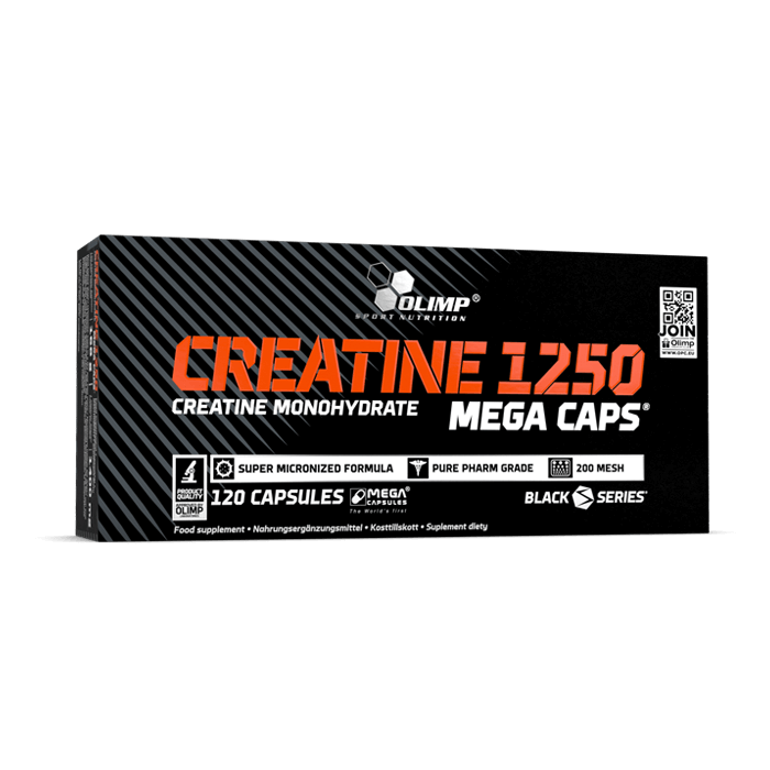 Креатин моногидрат Olimp Creatine 1250 Mega Caps, 120 капсул