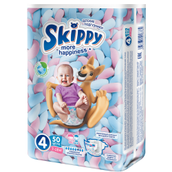Под­гуз­ни­ки дет­ские «Skippy» More Happiness, размер 4, 7-18 кг, 50 шт