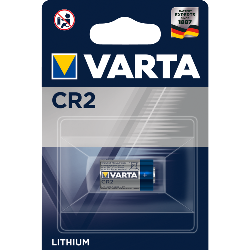 Элемент питания "Varta" Lithium CR2, литиевый