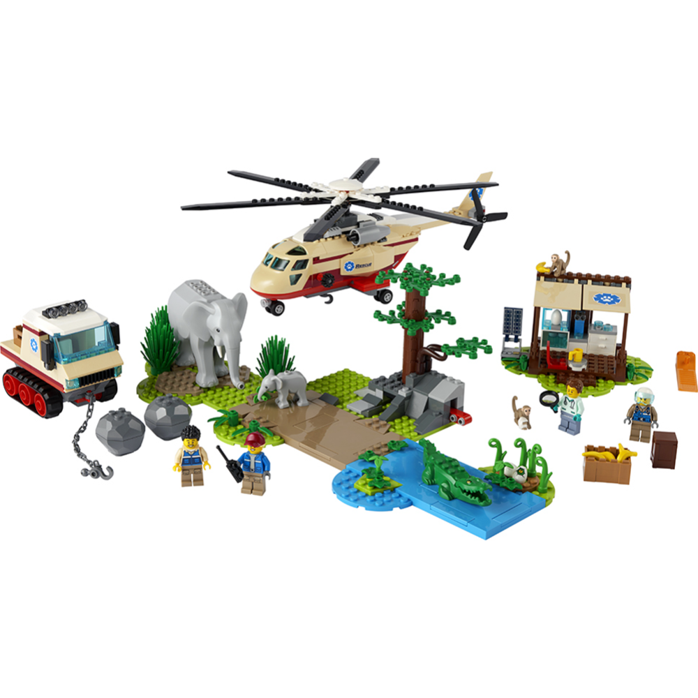 Конструктор «Lego» City Операция по спасению зверей 60302, 525 деталей