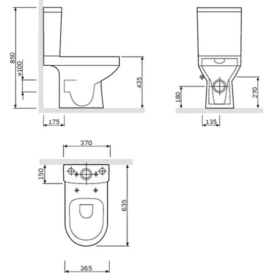 Сиденье для унитаза «AM.PM» Spirit C707858WH