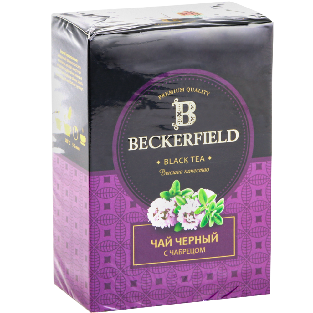 Чай черный Beckerfield с чабрецом, 100г #0