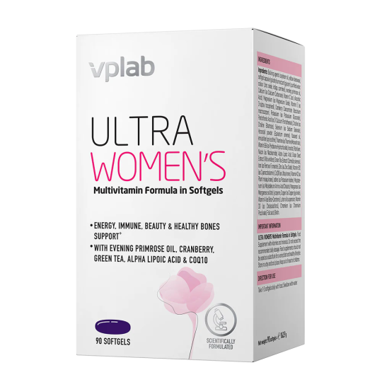 Комплекс витаминов и минералов VPlab Ultra Women's Multivitamin Formula, 90 Софтгель капсул