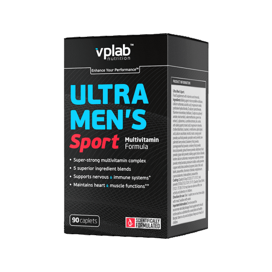 Комплекс витаминов и минералов VPlab Ultra Men's Sport Multivitamin Formula, 90 каплет