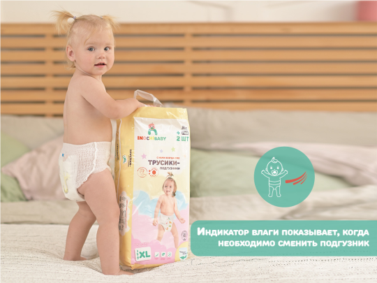 Подгузники-трусики детские INOCHIBABY разм. M 6-11кг (58 шт/уп)