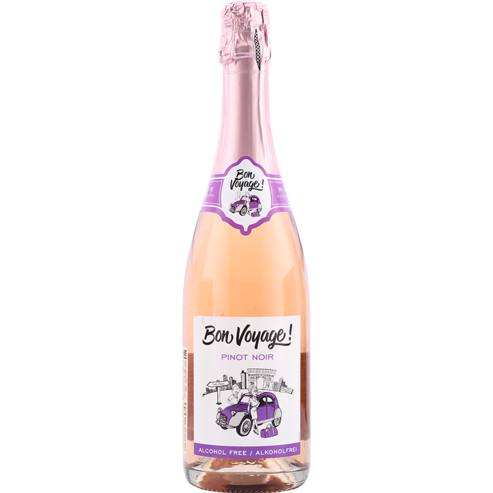 Картинка товара Вино безалкогольное «Bon Voyage» розовое, 0.75 л