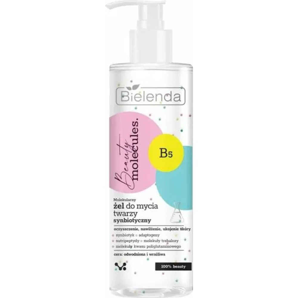 Гель для умывания «Bielenda» Moleculas Cleansing Gel With Synbiotic, 195 мл