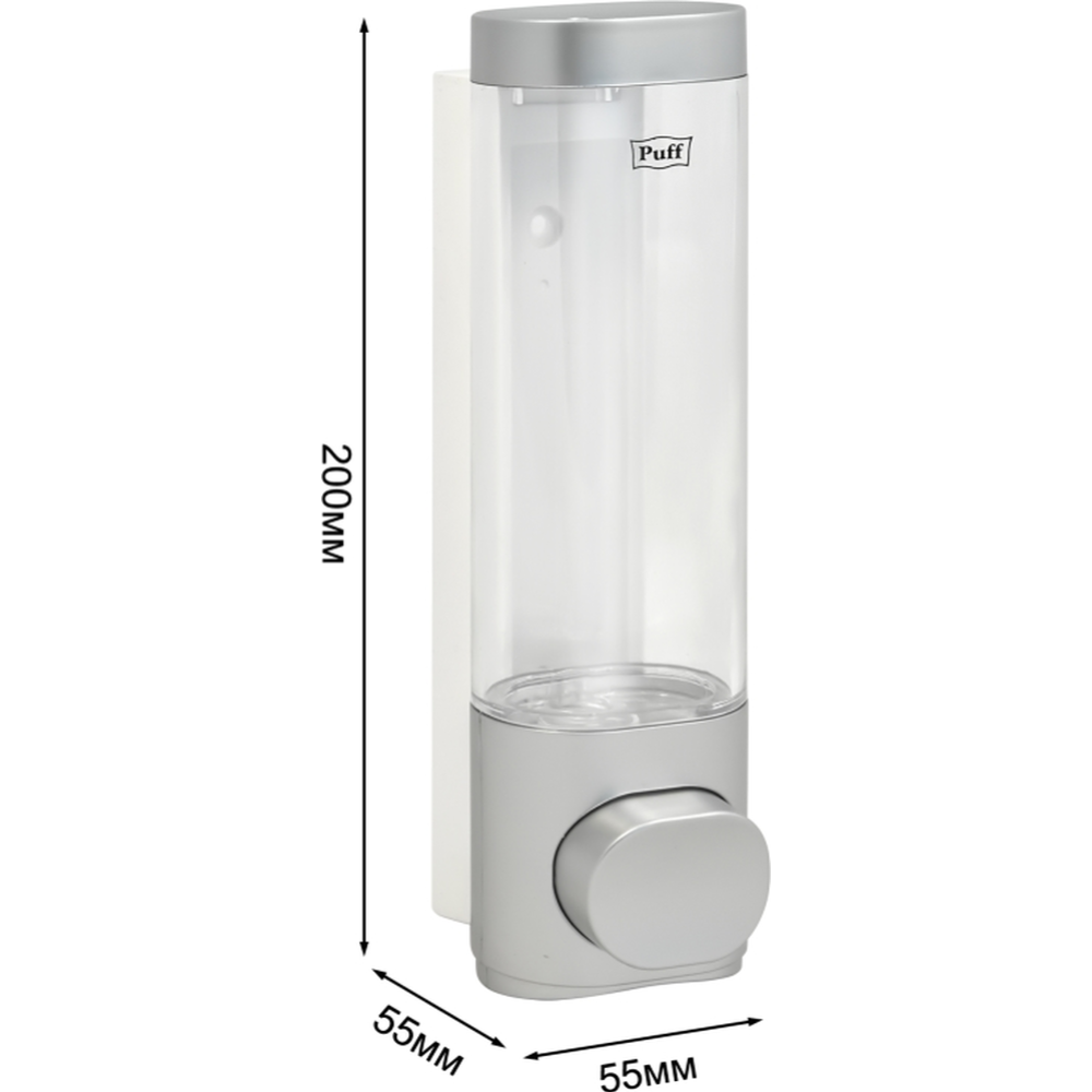 Дозатор для жидкого мыла «Puff» 8105S, хром, 250 мл
