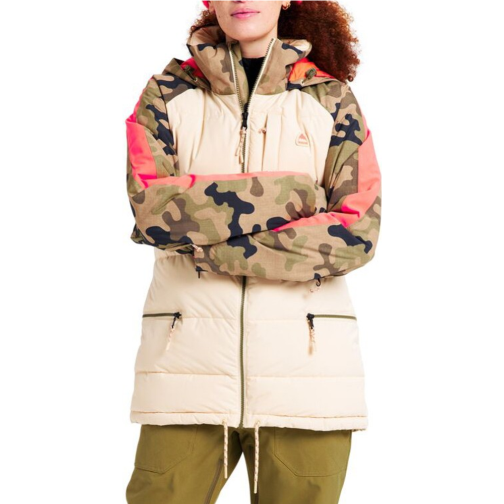 Куртка «Burton» Wms Keelan, 21435102251XS, creme brulee/martini olive terra camo, XS