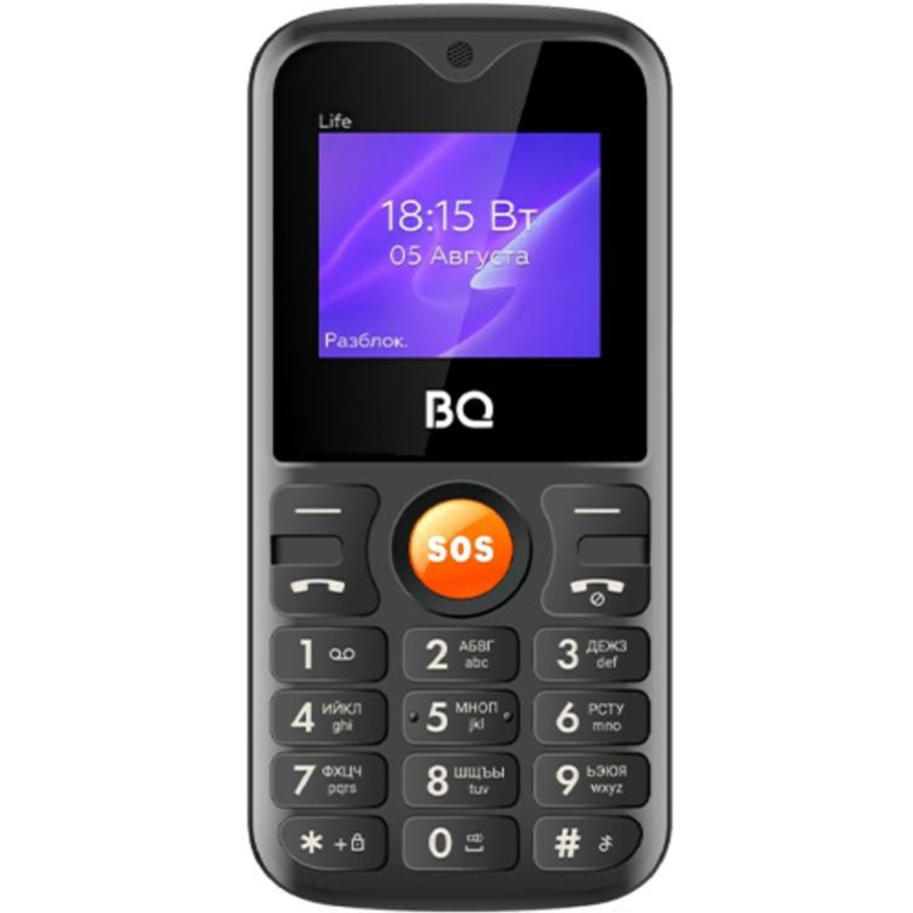 Мобильный телефон «BQ» Life, 1853, черный/оранжевый