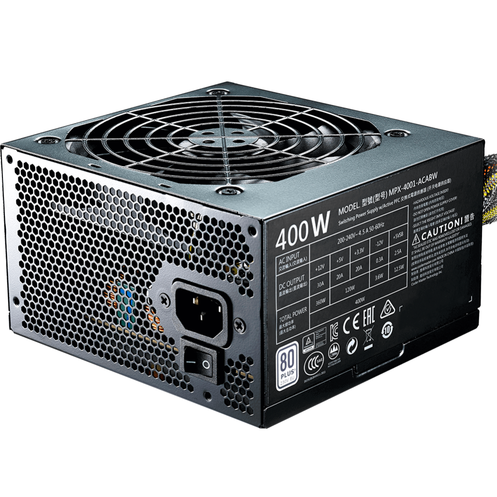 Блок питания «Cooler Master» MasterWatt Lite 230V MPX-4001-ACABW-EU