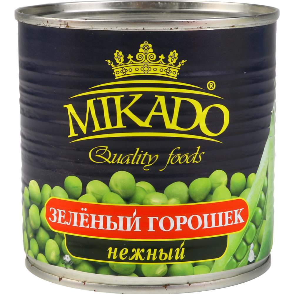 Горошек зеленый «Mikado» консервированный нежный, 420 г #0