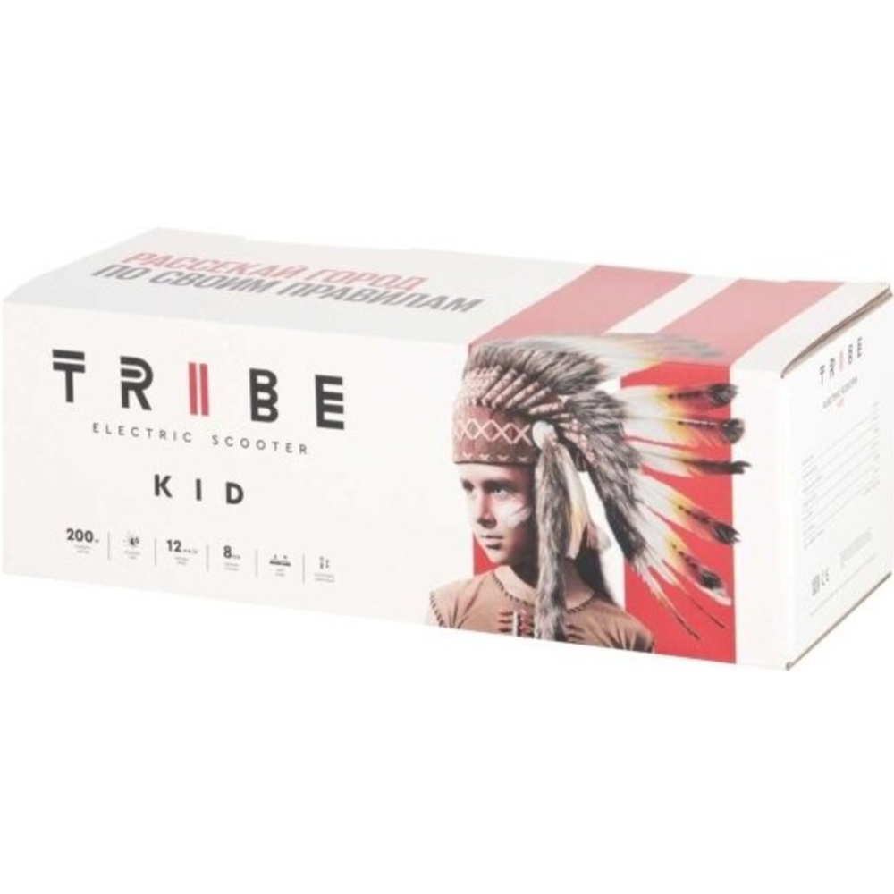 Электросамокат «Tribe» Kid, белый/оранжевый