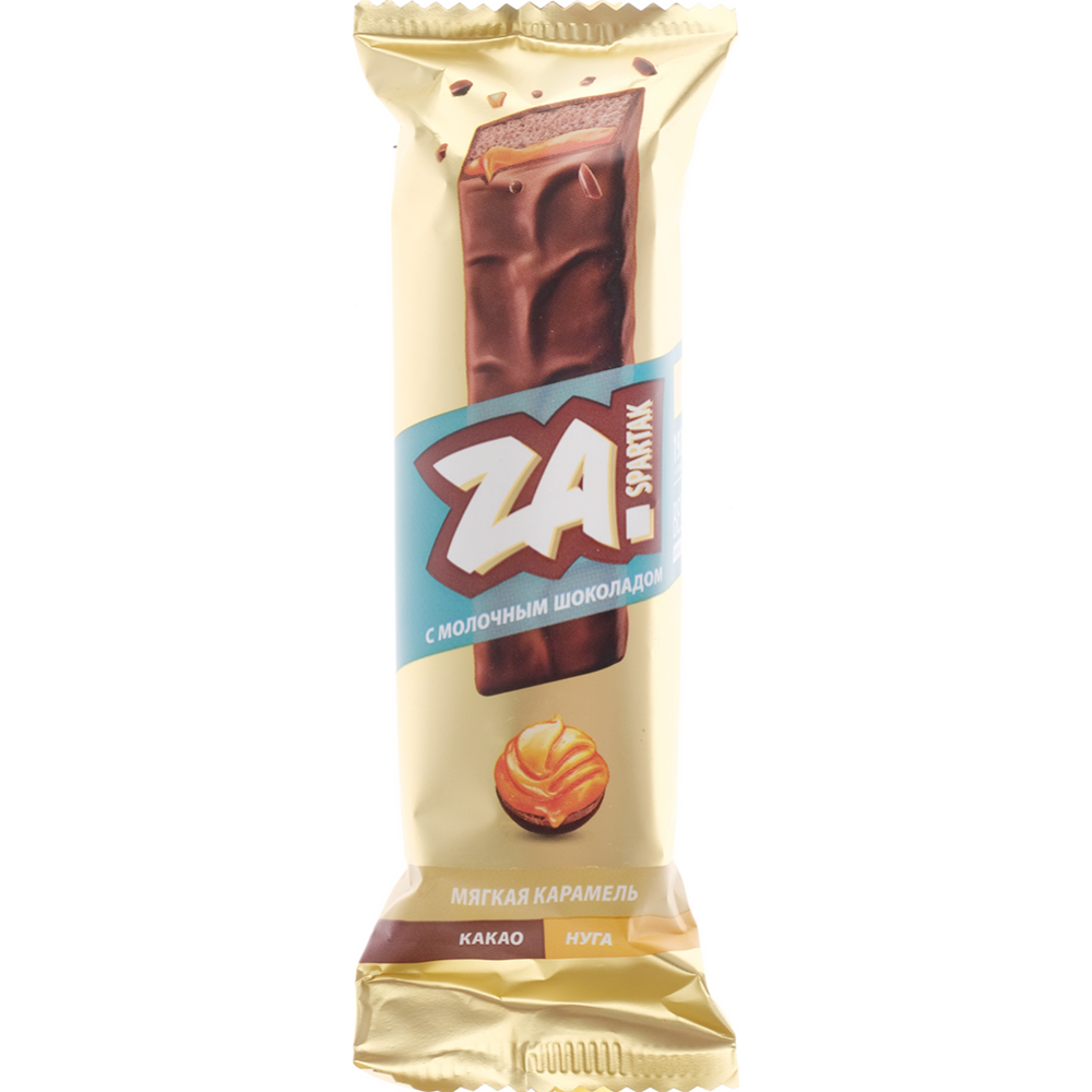 Батончик шоколадный «Za Spartak» карамель, какао, нуга, 48 г #0