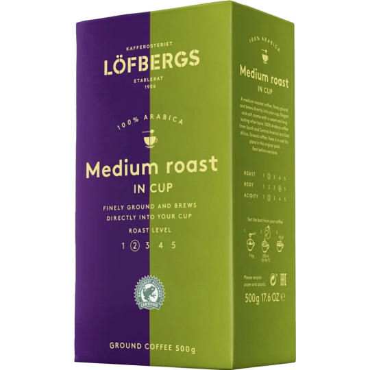 Кофе жареный молотый «Lofbergs» Medium Roast, 500 г