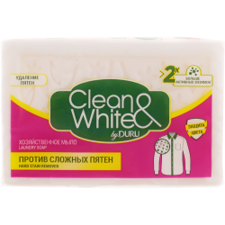 Мыло хо­зяй­ствен­ное «Clean&White» против пятен, 120 г