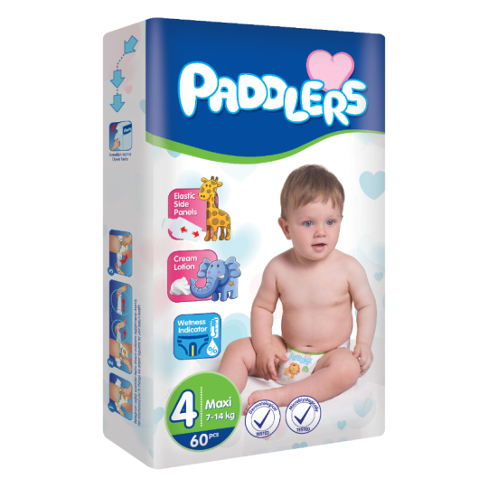 Paddlers Подгузники детские [4] Maxi 60 шт