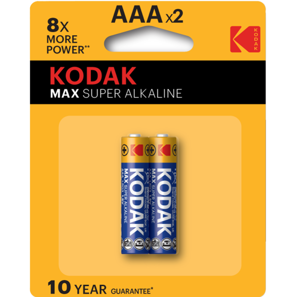 Элементы питания «Kodak Max» АААх2 шт #0