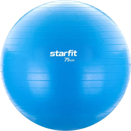 Фитбол гладкий «Starfit» GB-104, голубой, 75 см