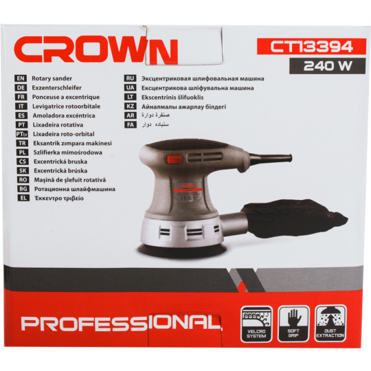 Шлифмашина эксцентриковая «Crown» CT13394