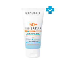 Dermedic SUNBRELLA Крем солнцезащитный SPF50+ для жирной и смешанной кожи, 50 мл