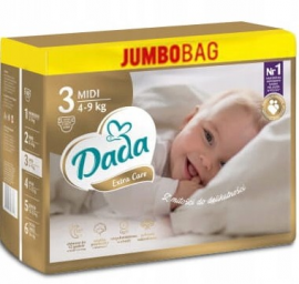 Подгузники детские Dada Extra Care, размер 3 (4-9 кг), 96 штук