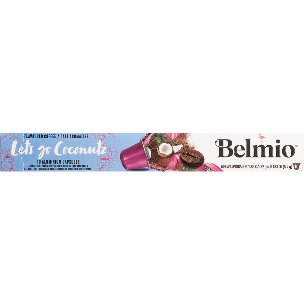 Кофе в капсулах «Belmio» Let's go Coconutz, 10х5.2 г