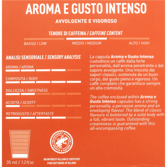 Кофе в капсулах «Carraro» Aroma e gusto intenso, 16х7 г