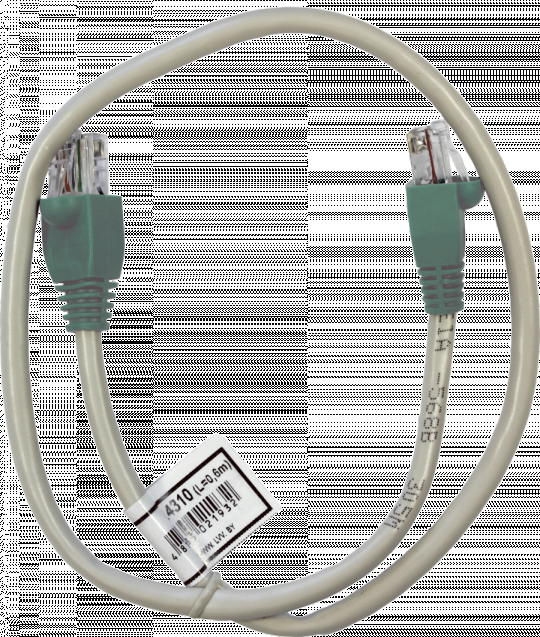 Патчкорд кроссовер UTP5e RJ45-RJ45 0,6м (4х2х24AWG[0.5мм] CCA) ("ЛВВ" Шнур ШДИ-5e УУ  Э)