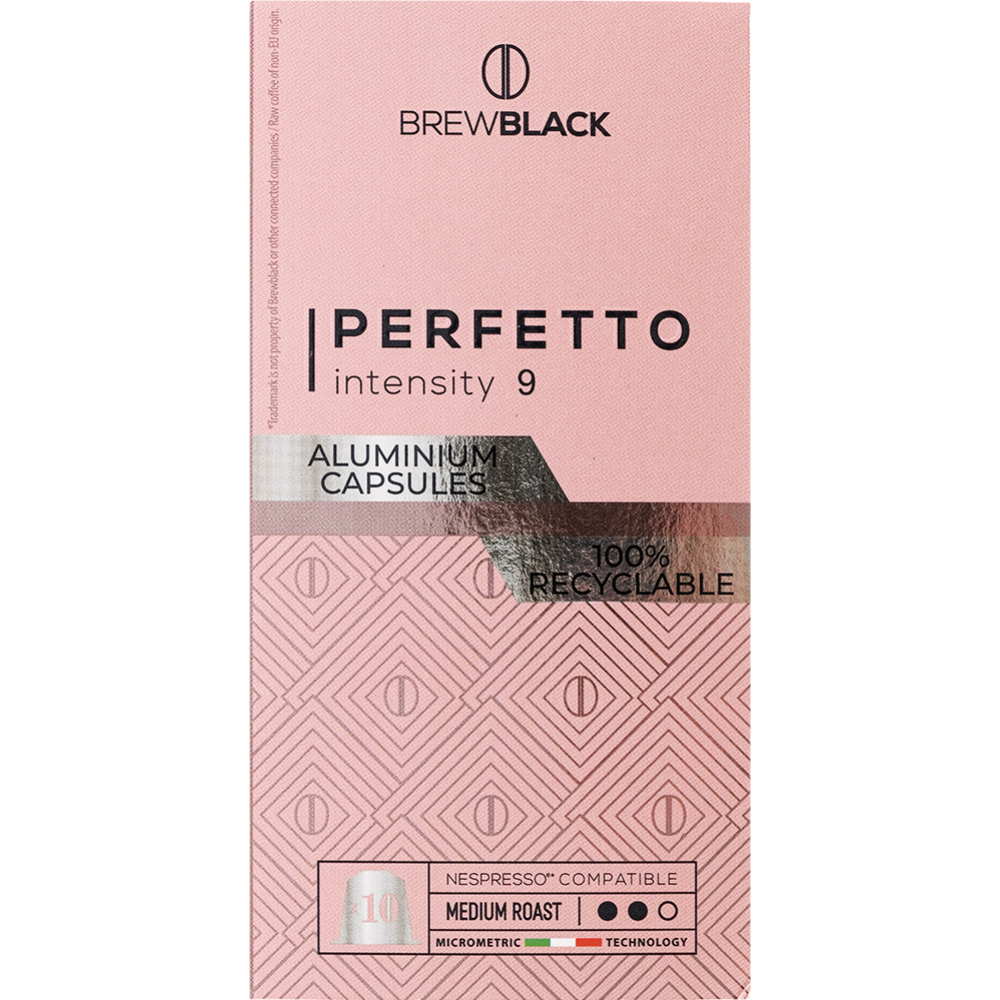 Кофе в капсулах «Carraro» Brew Black Perfetto, 10х5.5 г #0