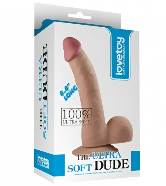 Фаллос реалистичный на присоске The Ultra Soft Dude 20 см