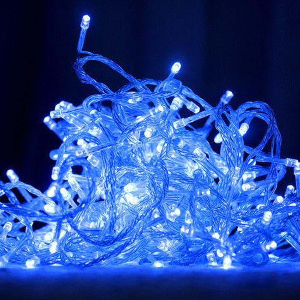 Новогодняя гирлянда светодиодная нить 500 led (30 метров) синий