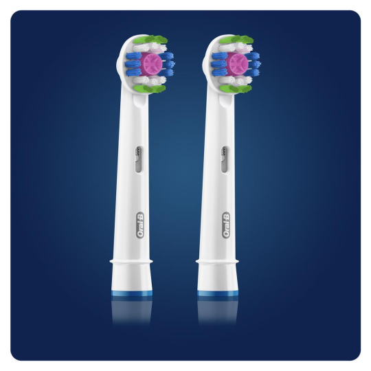 На­сад­ки для элек­три­че­ских зубных щеток Oral-B Braun 3D White EB18RB-2 2 шт.