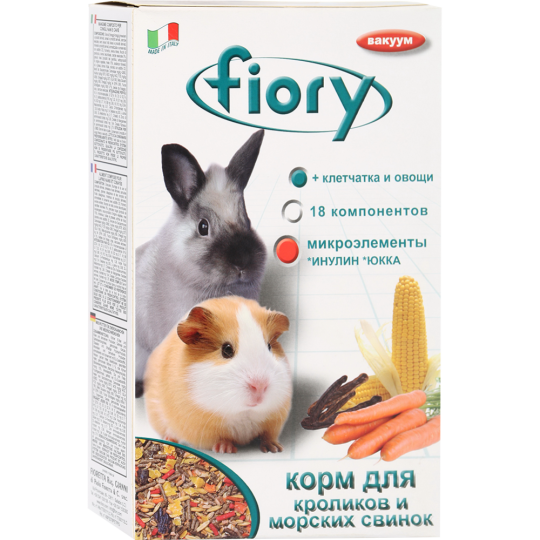 Корм для грызунов «Fiory» для морских свинок и кроликов, 850 г