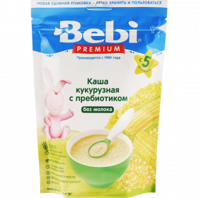 Каша без­мо­лоч­ная «Bebi Premium» ку­ку­руз­ная с пре­био­ти­ком, 200 г