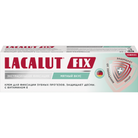 Крем для фиксации зубных протезов «Lacalut FIX» с мятным вкусом, 40 г    