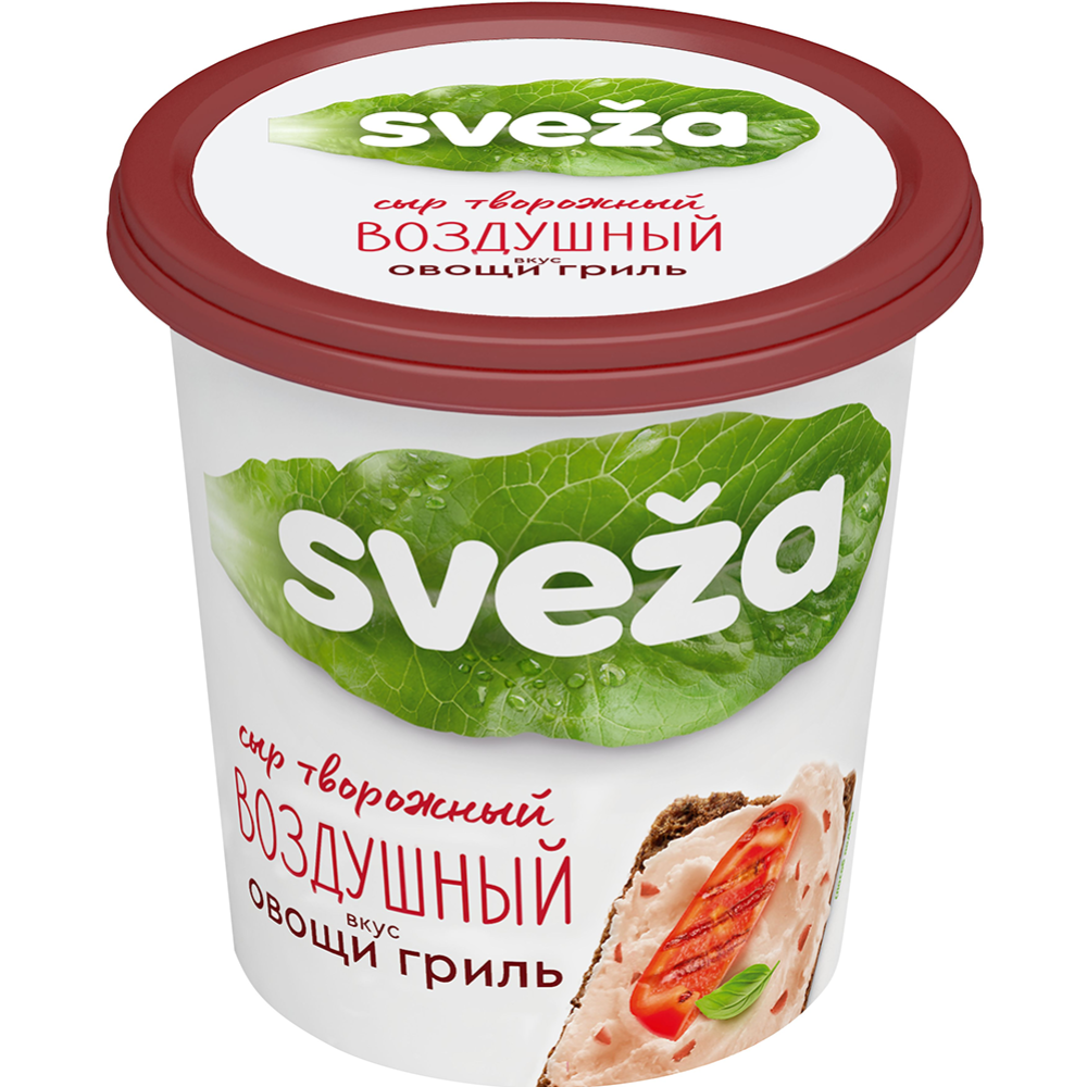 Сыр тво­рож­ный «SVEZA» Воз­душ­ный,со вкусом овощи гриль, 60 %, 150 г #0