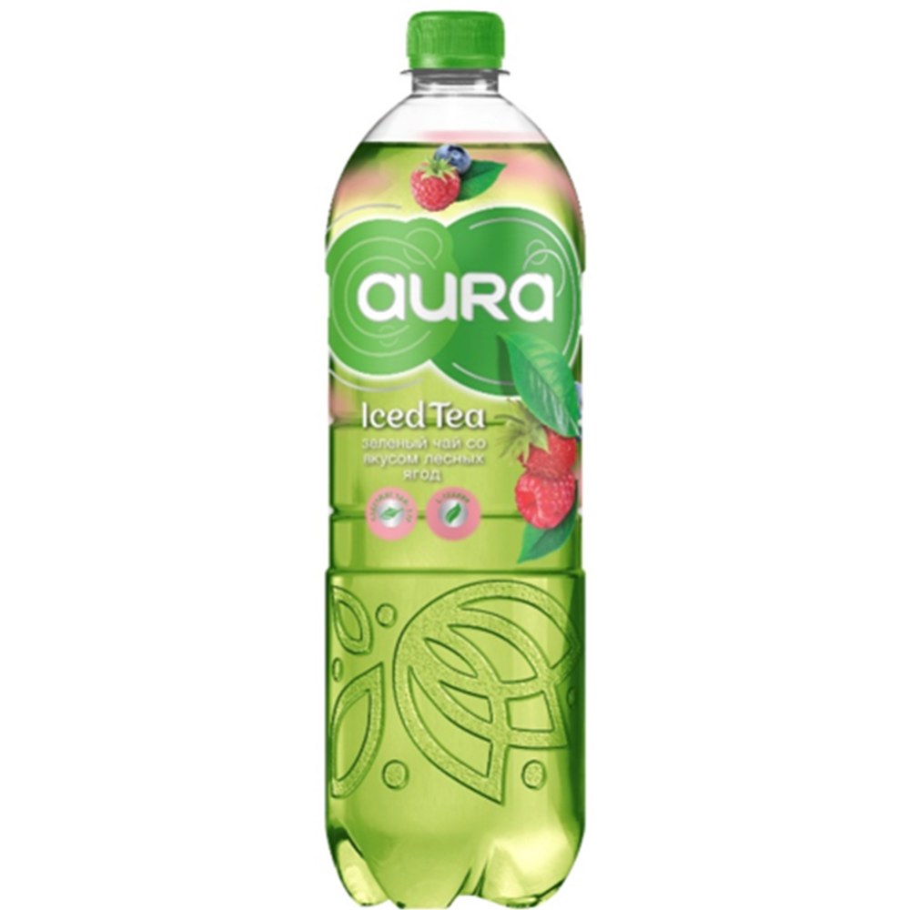 Чайный напиток холодный «Aura» зеленый с лесными ягодами, 0.5 л