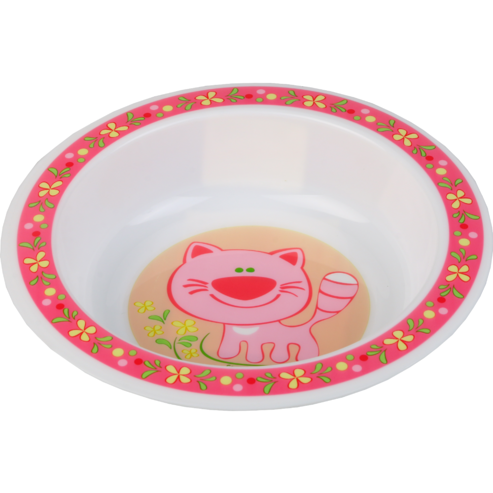 Тарелка детская «Canpol Babies» Cute Animals, 4/412, розовый