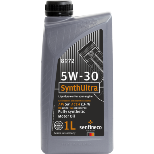 Масло моторное «Senfineco» SynthUltra 5W-30 API SN, 8972, 1 л