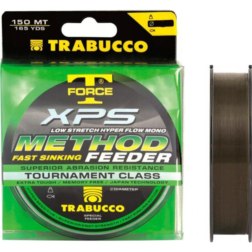 Леска монофильная «Trabucco» T-Force XPS Method Feeder, 053-96-220, 150 м, 0.22 мм
